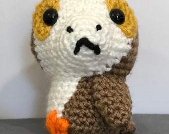 Porg - Star Wars inspired crochet amigurumi plush