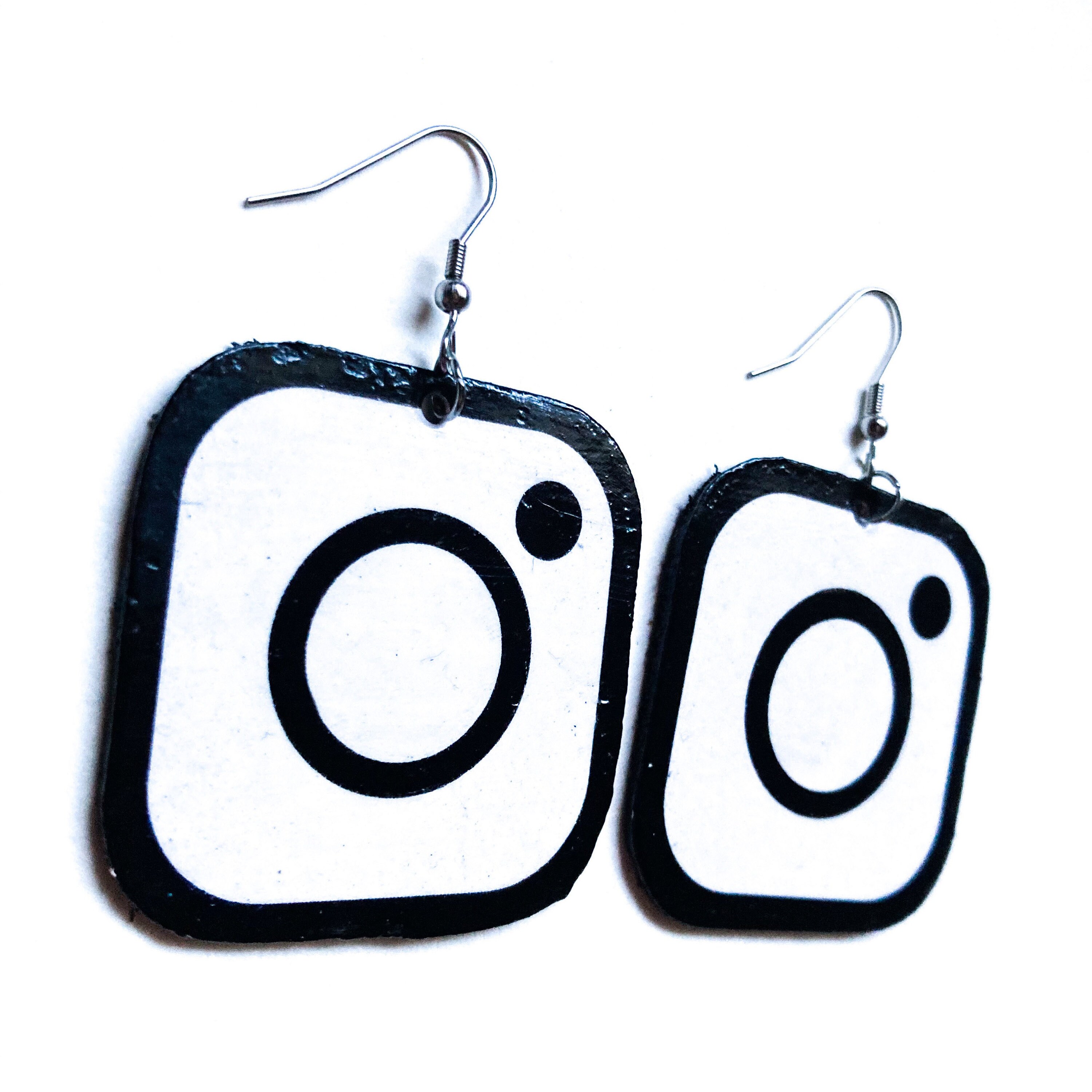 Instagram Logo Earrings Novelty Earrings Quirky Earrings Etsy