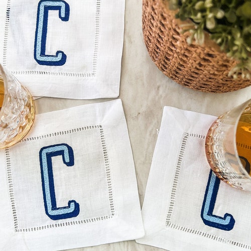 Aperol Spritz Cocktail Napkins Bar Cart Decor Linen Cocktail Etsy