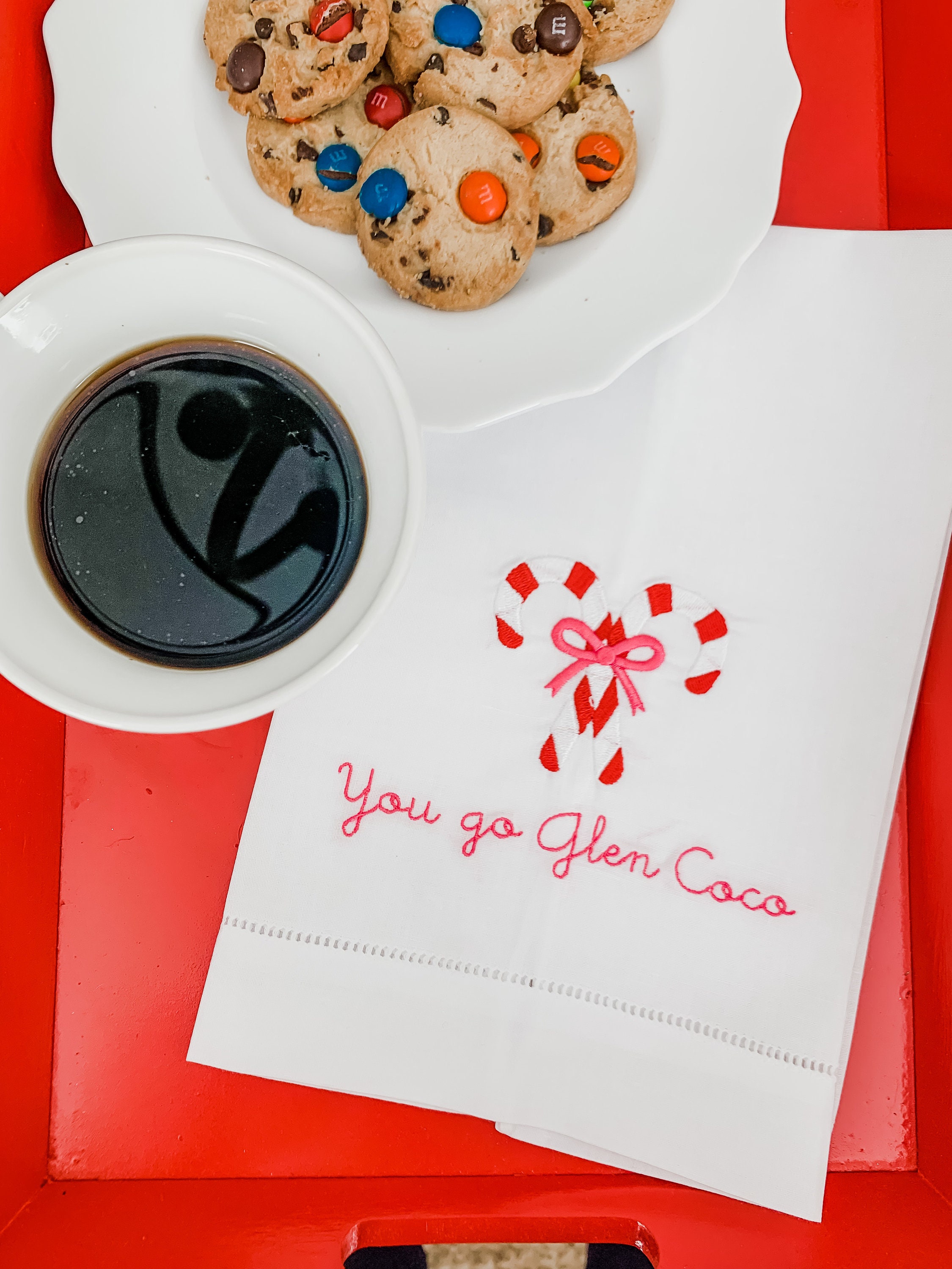 Funny Christmas Hand Towel Mean Girls Gift Linen Embroidered Etsy