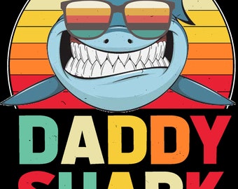 Daddy Shark Svg Etsy
