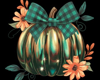 Coquette Bow Pumpkin Png, Sparkly Pumpkin Png, Fall Bow Shirt Design, Fall Bow Sublimation, Pumpkin Patch Png, Thanksgiving Png, Fall Png