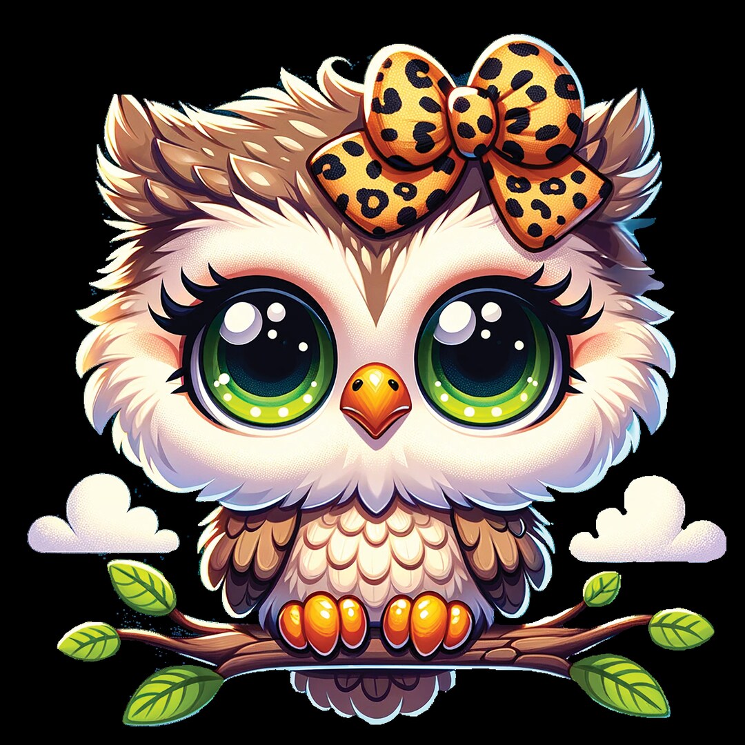 Adorable Owl PNG Clipart for Kids Nursery Trendy Digital Download,cute ...