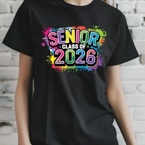 Senior Class of 2026 PNG | Graduation 2026 Sublimation Design | DTF Transfer | Senior 2026 Shirt Design | Digital Download