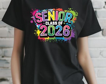 Senior Class of 2026 PNG | Graduation 2026 Sublimation Design | DTF Transfer | Senior 2026 Shirt Design | Digital Download
