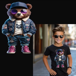Cool  teddy bear png files for sublimation shirt sublimation png for Colorful png design,hoodie designs,sublimation designs for shirts