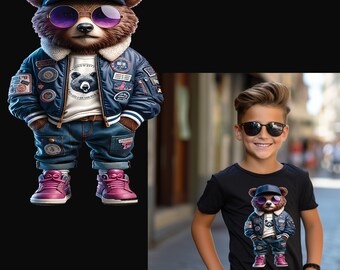 Cool  teddy bear png files for sublimation shirt sublimation png for Colorful png design,hoodie designs,sublimation designs for shirts