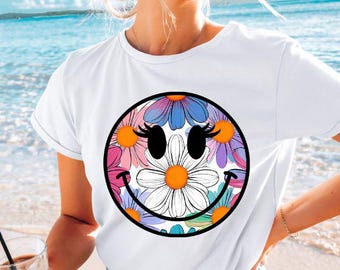 Smiley PNG, Plaża PNG, Trendy Png, Neon Png, Ocean Days, Beachy Vibes PNG, Dtf, Lato Png, Letnie Vibes, Dziewczęcy Png