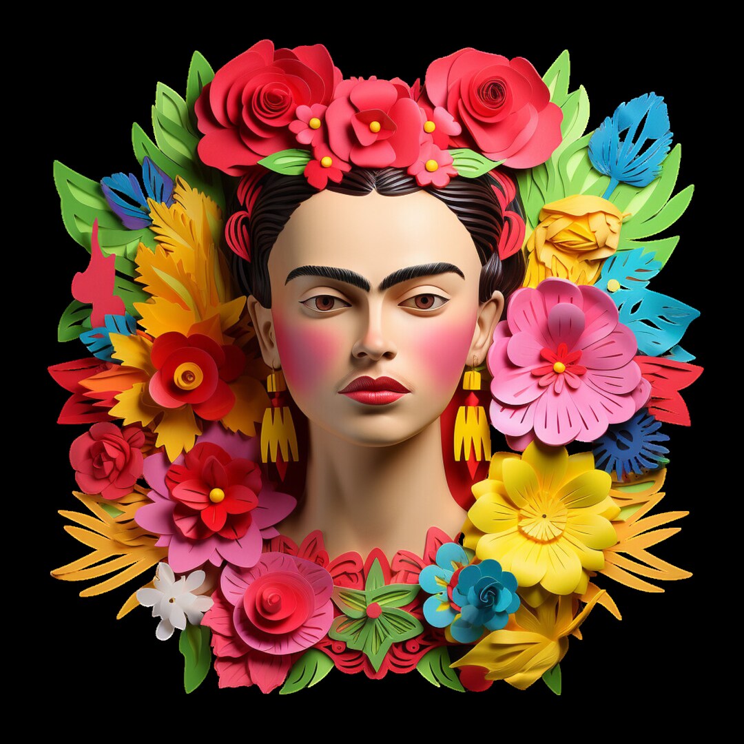 3D Frida Png Digital Download Sublimation Screen Print Design Graphic ...