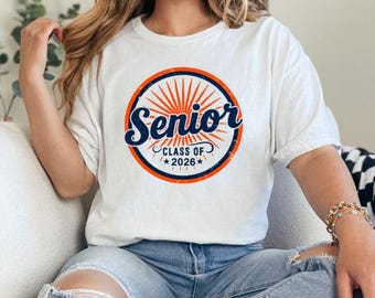 Senior Class of 2026 PNG | Graduation 2026 Sublimation Design | DTF Transfer | Senior 2026 Shirt Design | Digital Download