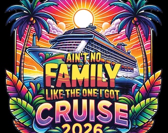 Cruise 2026 Watercolor PNG | Tropical Sublimation | Vacation Digital Download | Trendy Travel Design Popular Cruise Ship PNG