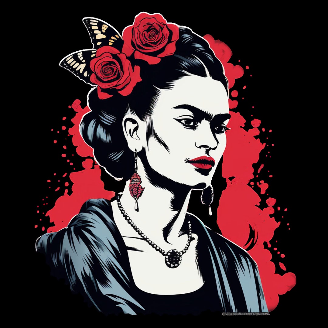 Frida Png Digital Download Sublimation Screen Print Design Graphic ...