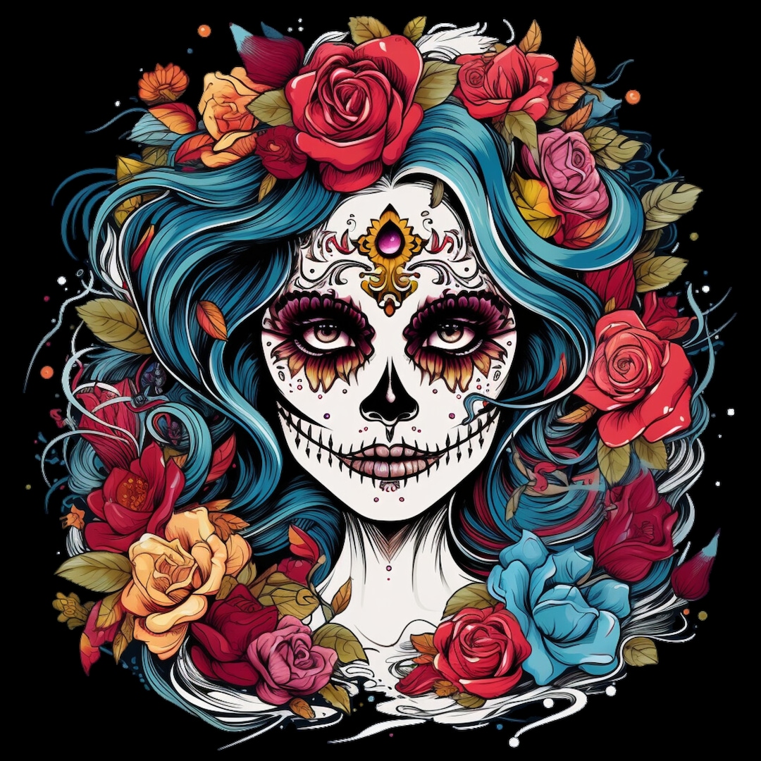 3D Dia De Los Muertos Halloween Art Trending Unique Spooktacular Home