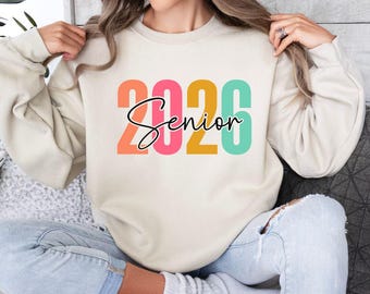Senior Class of 2026 PNG | Graduation 2026 Sublimation Design | DTF Transfer | Senior 2026 Shirt Design | Digital Download