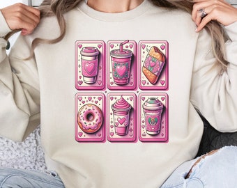 Cafecito y Chisme Valentine's Day PNG, Gift Valentine's Day Shirt Png, Best Friend Valentines, Valentines Png, Mexican Valentine best friend