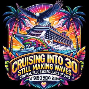 Cruise 2025 Watercolor PNG | Tropical Sublimation | Vacation Digital Download | Trendy Travel Design Popular Cruise Ship PNG