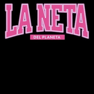 以下が含まれることがあります： ピンクと白のグラフィックで、「LA NETA DEL PLANETA」というテキストが太字のブロック体で書かれています。