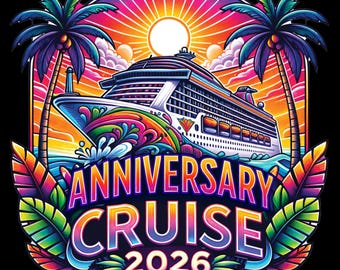Cruise 2026 Watercolor PNG | Tropical Sublimation | Vacation Digital Download | Trendy Travel Design Popular Cruise Ship PNG