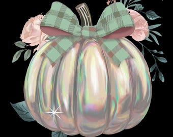 Coquette Bow Pumpkin Png, Sparkly Pumpkin Png, Fall Bow Shirt Design, Fall Bow Sublimation, Pumpkin Patch Png, Thanksgiving Png, Fall Png