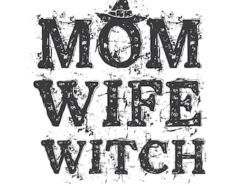Mom wife witch momlife halloween hocus pocus jpg png Digital Download Sublimation Screen Print Design Graphic T-shirt Mugs Hat Bag face mask