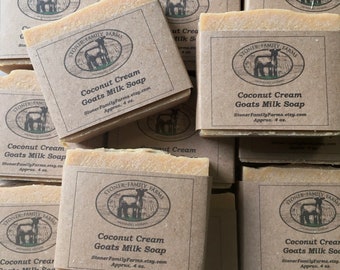 Coconut Cream Goats Milk Soap