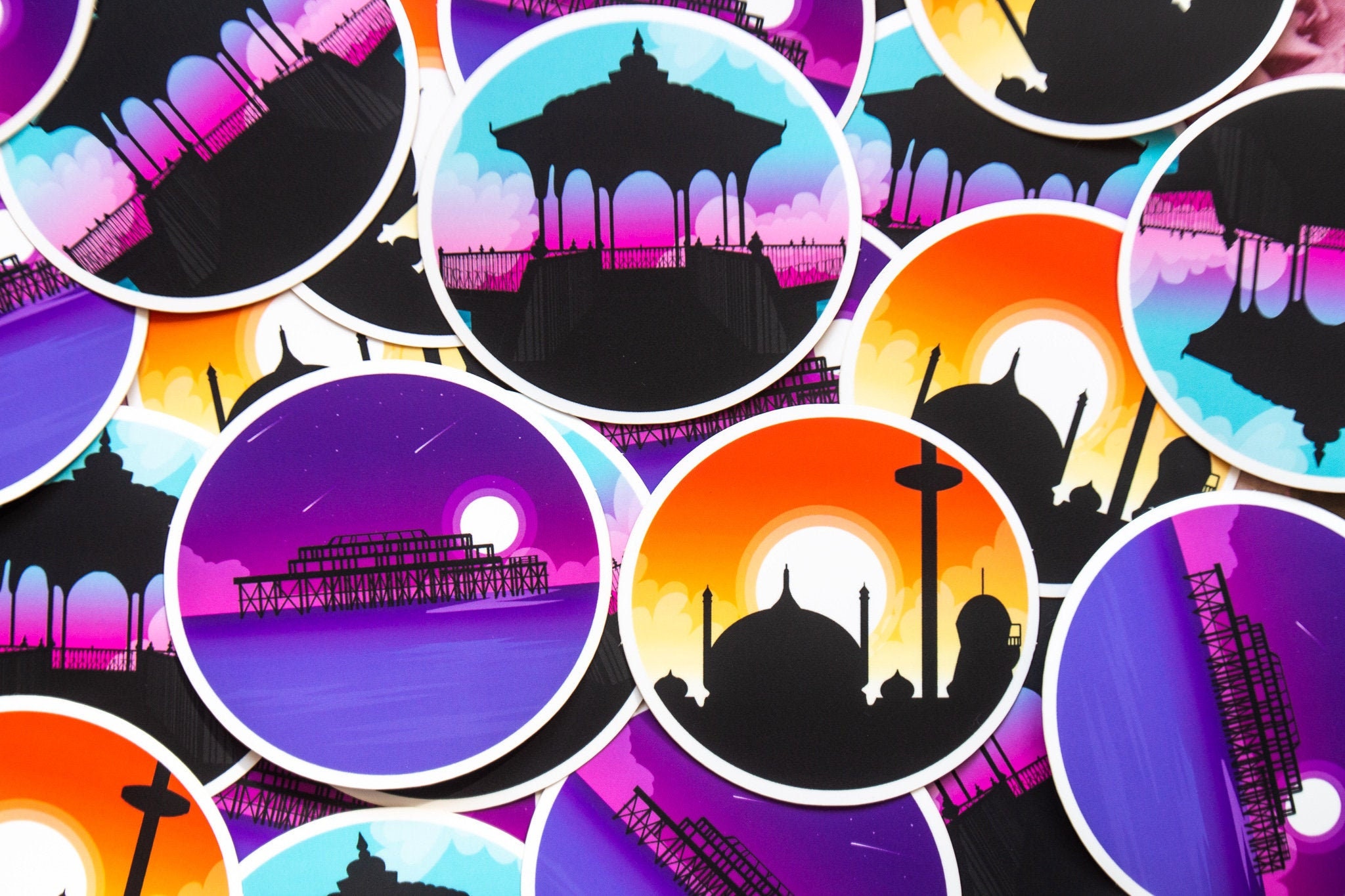 Pack of 3 BRIGHTON Stickers Brighton Stickers Landscape Etsy UK