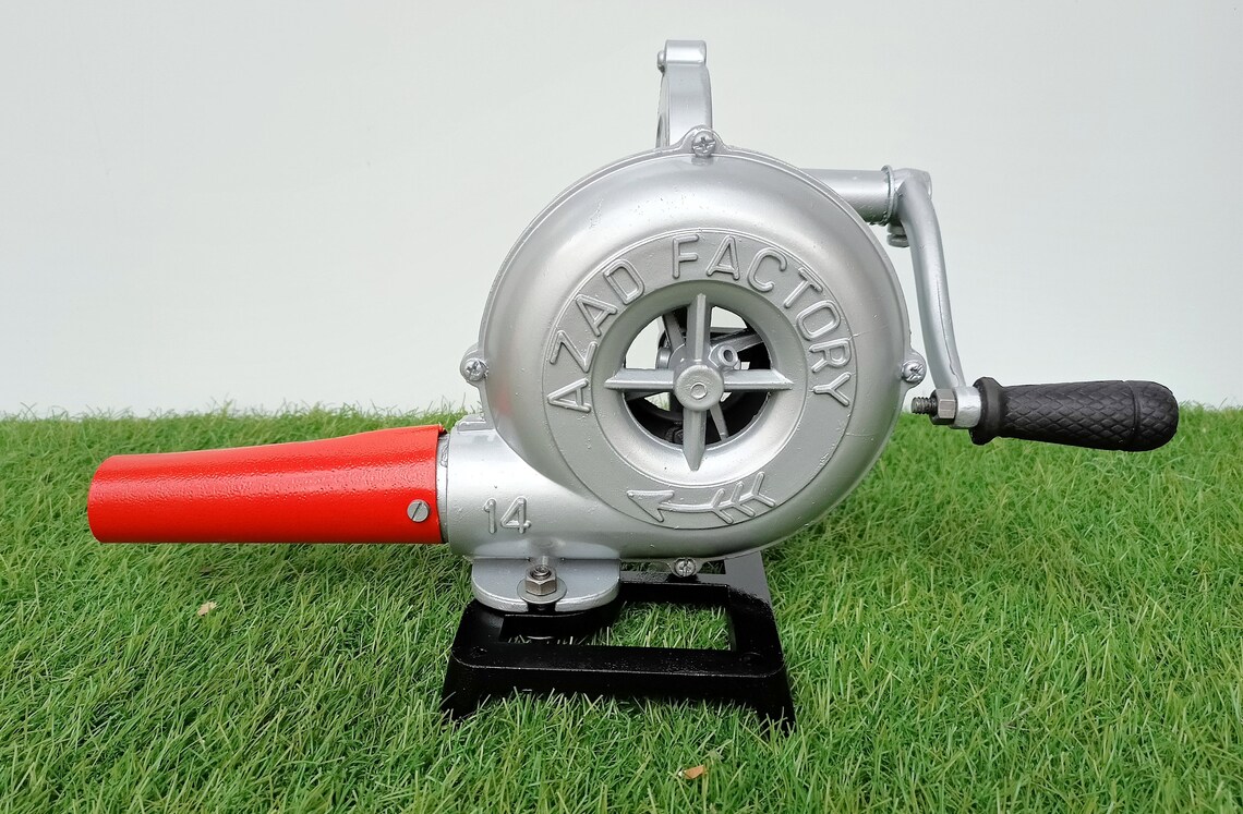 Manual iron hand air blower Nautical Antique blacksmith Etsy