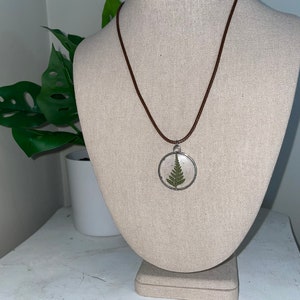Fern Necklace, Pressed Flower Necklace