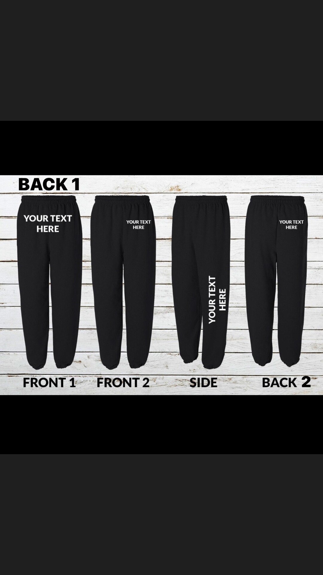 Custom Sweatpants Etsy