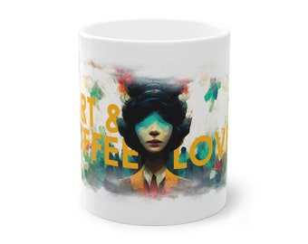 Modern Art Mug, 11oz, cup of joy, joy, present, gift, coffee mug, art lover