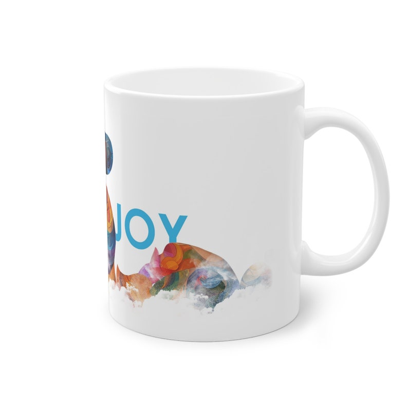 Modern Art Mug, 11oz, cup of joy, joy, present, gift, coffee mug, art lover Bild 3