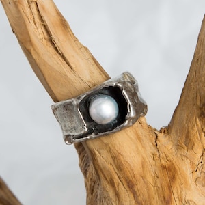Oly Design, Artful Ring, Atelier Monika and Burkhard Oly, Hand-forged, Silver, #05_18
