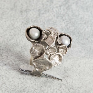 Oly Design, Artistic Ring, Atelier Monika and Burkhard Oly, Hand-forged, Silver, #05_24