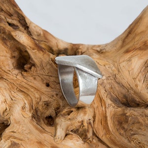 Ring, Oly Design, wrought iron, designer manufactory, silver, size 56 mm_2 1/4 in_Fra 56 1/2_Ger 17 3/4_Ita 16_US 7 1/2_UK P_Asia 15