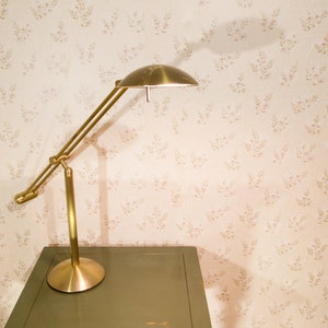 Designer table lamp by Hustadt, High Class, Large, Brass, Table lamp