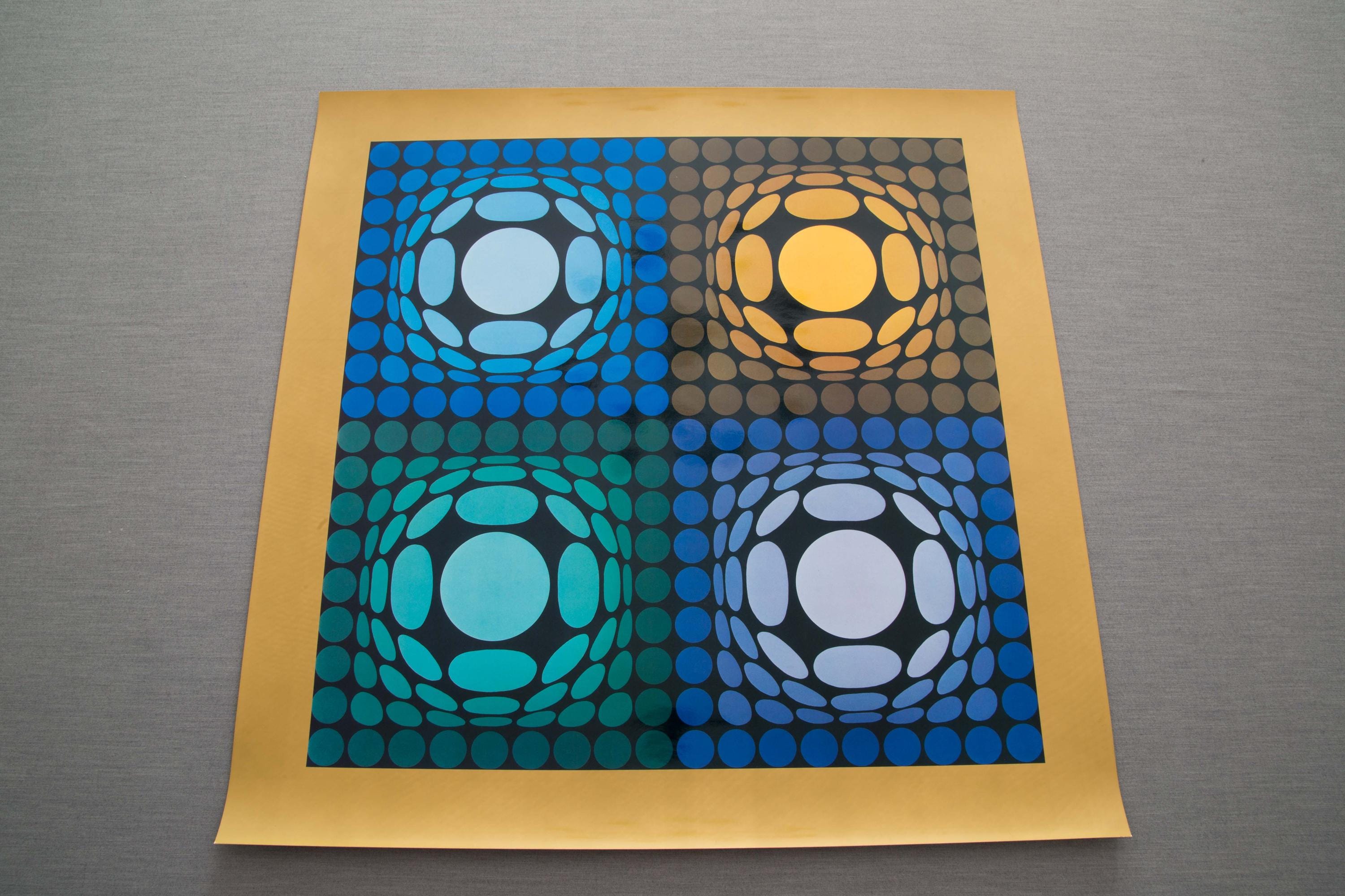 Vasarely op art - Etsy 日本