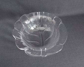 Bowl Glass Manufactory Leaf Design Crystal Glass Salad Bowl Dessert Bowl 25 cm / 9.84 in