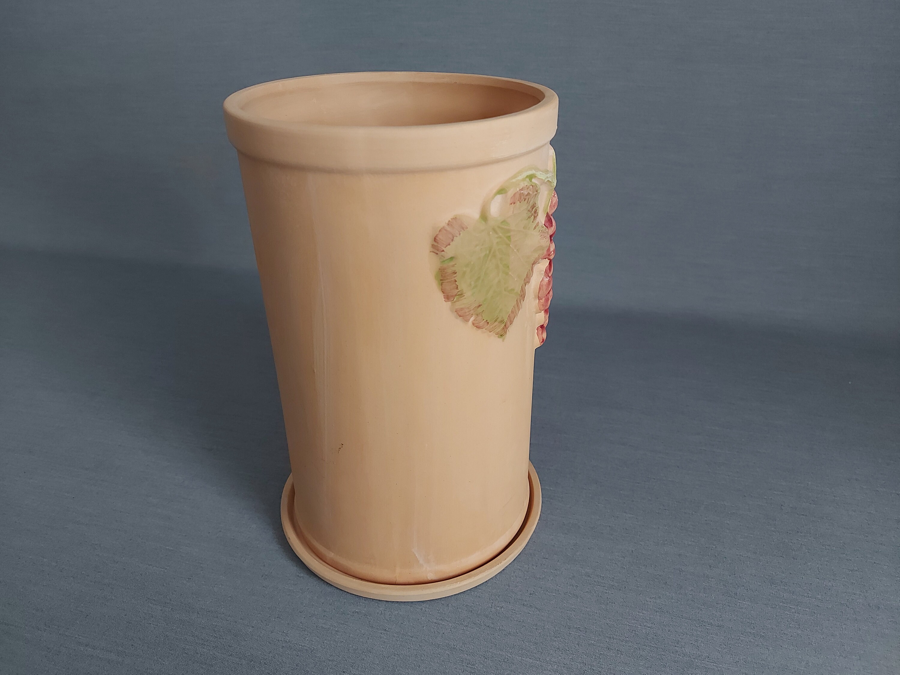 イタリアの花瓶_テラコッタ_地中海_ブドウ_24 cm_9.44 インチ_#000361