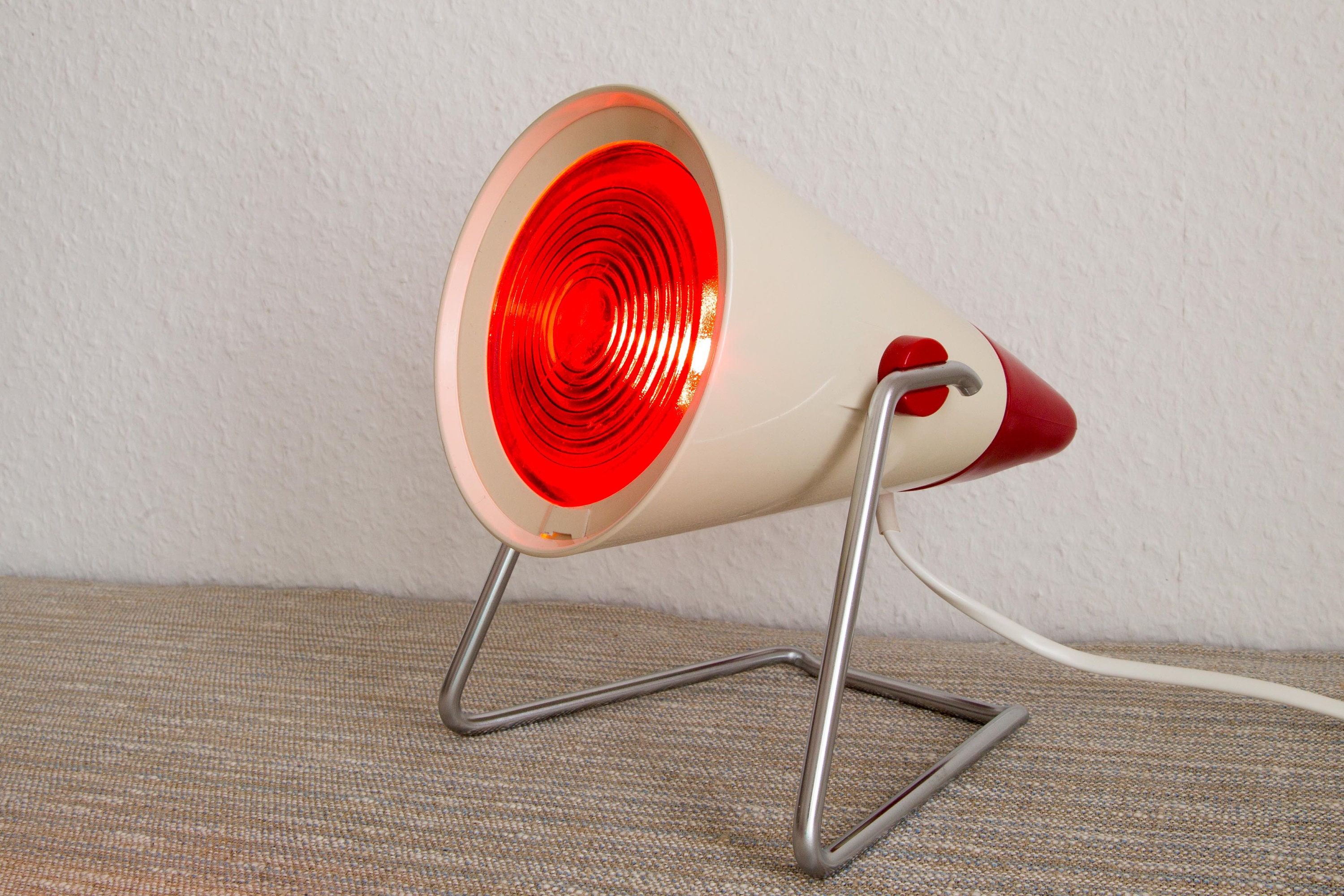 Original Vintage Infrared Lamp, Infraphil by Philips, Retro Lamp