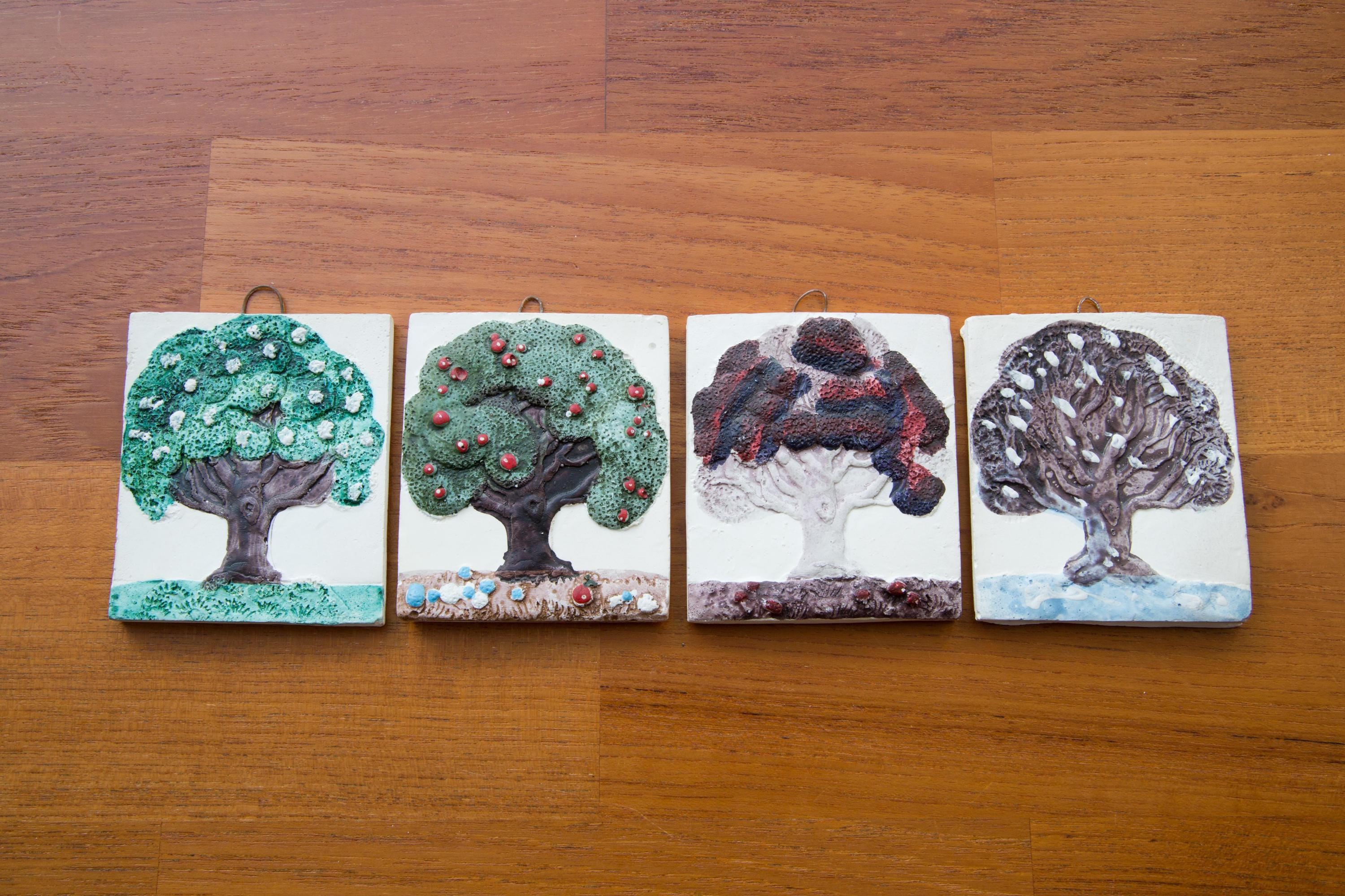 置物 COMPANY Tree of Seasons Very Beautiful and Decorative Picture Series, the Four Seasons