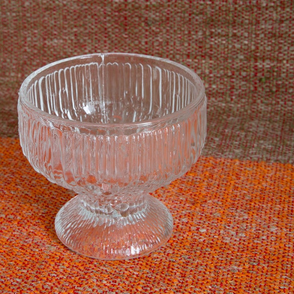 Seltene skandinavische Iittala Kristallglas Schale Vintage 10 cm