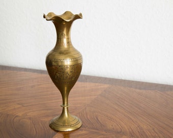 Indische Vintage Vase Messing // Vintage Indian Brass Vase