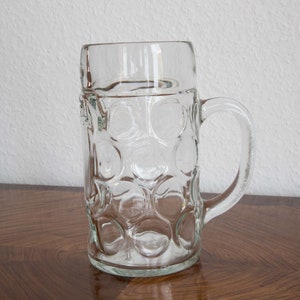 Bayerischer Bierkrug Maßkrug aus robustem Glas 1 l