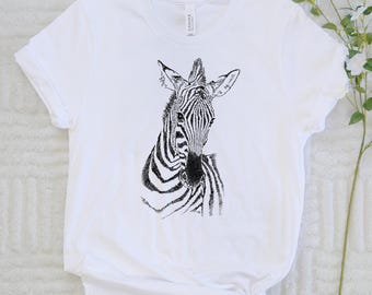 Zebra Shirt, Safari Animal Lover Gift, 6074