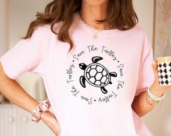 Save The Turtles Shirt | Conserve Endangered Turtles Shirt | Animal Lovers Shirt | Turtle Shirt | Beach Life Shirt | 11810