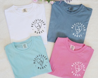 Comfort Colors® Registered Nurse T-shirt, RN Gift, 12317 - Etsy