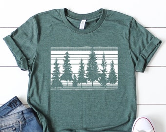 Pine Tree Shirt | Nature Lover Shirt | Camping Crew Shirt | Adventure Shirt | Camping Lover's Shirt | Outdoor Shirt | 11809