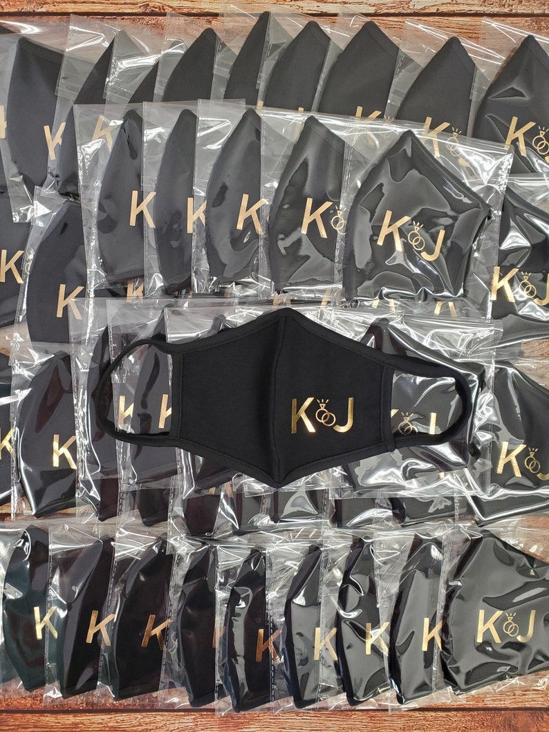 Custom Bulk Face Masks Company Logo Masks Party Favors Etsy