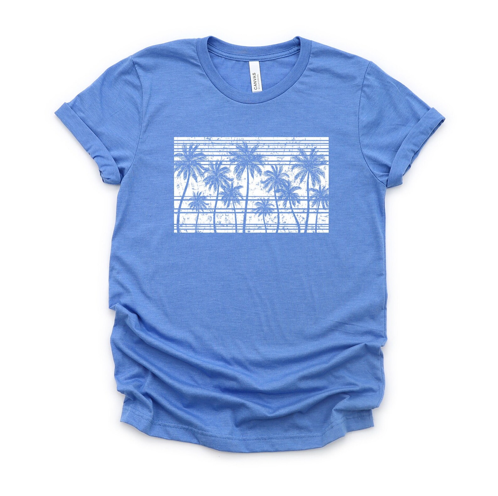 Palm Tree Shirt Tropical Beach Palm Tree Shirt Summer Etsy
