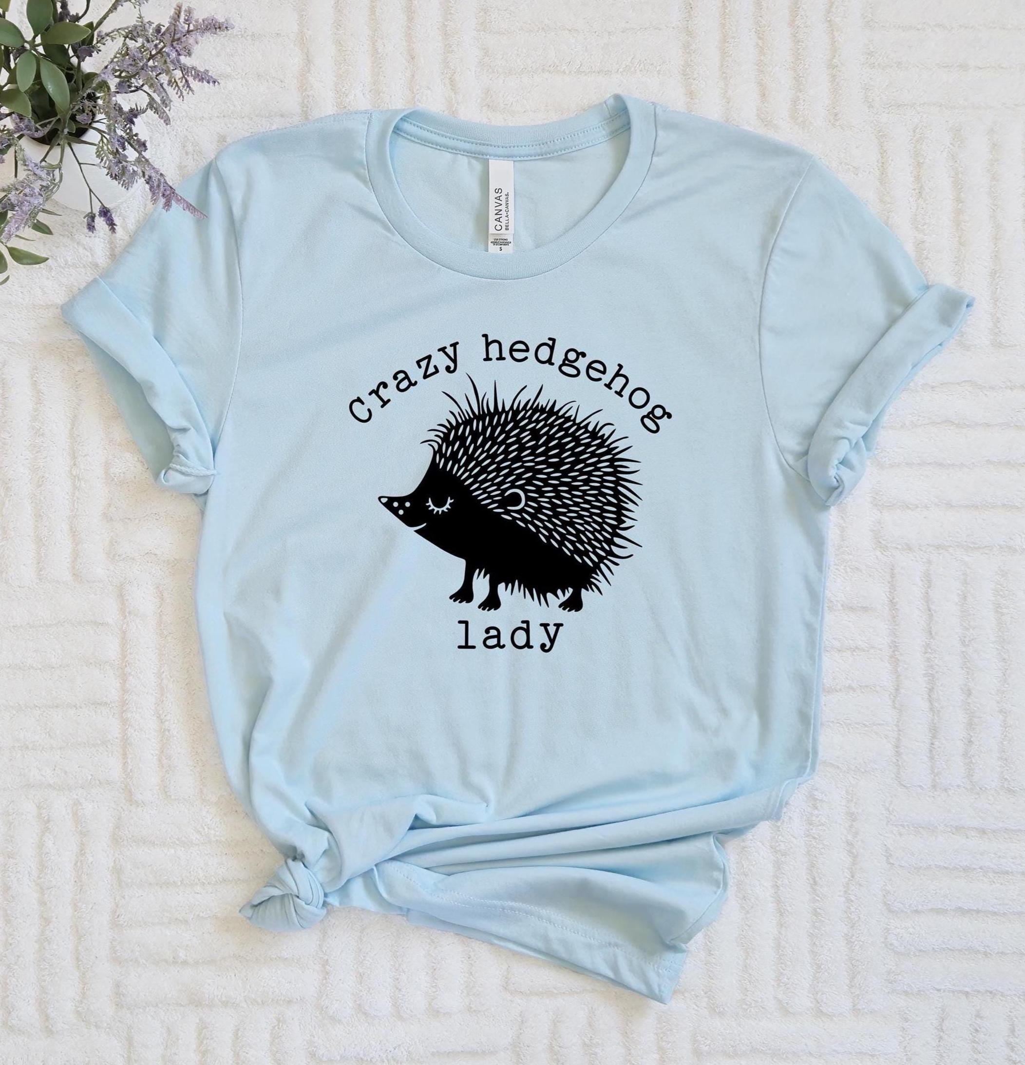 Hedgehog Shirt | Crazy Hedgehog Lady Shirt | Porcupine Shirt | Animal Lovers Gift Shirt | 12106